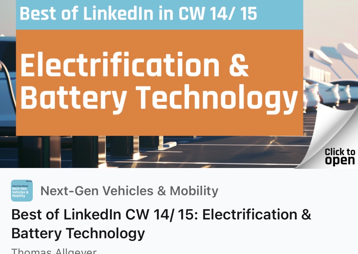 Best of LinkedIn, Electrification and Battery Technology